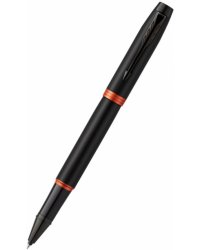 Ручка-роллер Professionals Flame Orange Black Trim, черная