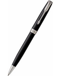 Ручка шариковая автоматическая Sonnet Black Lacquer CT, черная