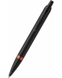 Ручка шариковая автоматическая Professionals Flame Orange Black Trim, синяя