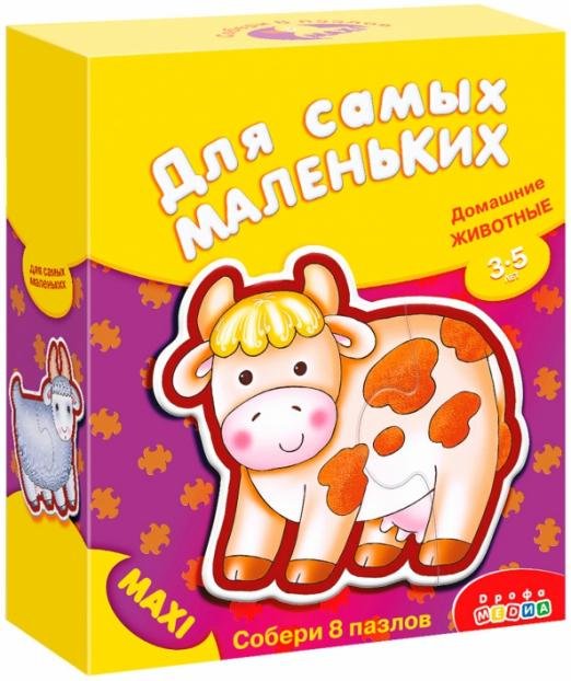 Обложка книги «Домашние животные: Собери 8 домашних животных: Для самых маленьких (1086)»