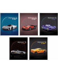 Тетрадь Sport car, А5, 80 листов, клетка