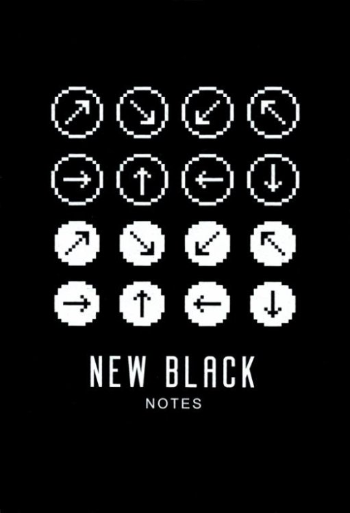 Обложка книги «Блокнот New Black. Дизайн 3, 64 листа, А5+»