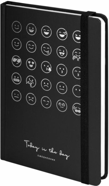 Обложка книги «Ежедневник недатированный Emoji, А5, 128 листов»