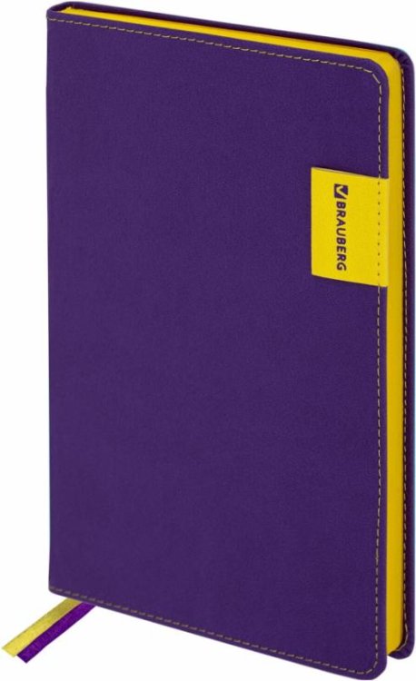 Обложка книги «Ежедневник недатированный Aim, А5, 136 листов, фиолетовый»