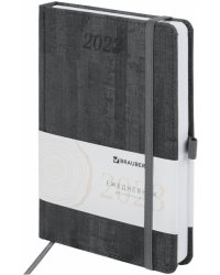 Ежедневник датированный на 2023 год Wood, серый, А5