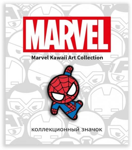 Обложка книги «Значок деревянный "MARVEL. Человек Паук"»
