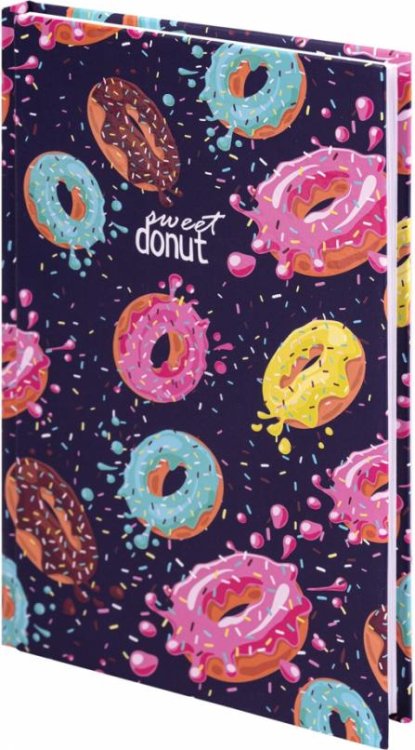 Обложка книги «Блокнот Donuts, А5, 80 листов, клетка»