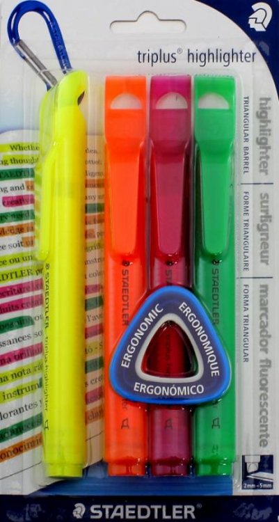 Набор текстовыделительных маркеров Triplus highlighter, 4 шт. 2-5 мм. (3654-SBK4)