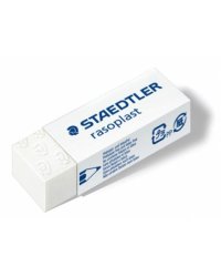 Ластик "Rasoplast" белый, 43x19x13 мм (526B3002)