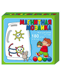 Мозаика магнитная, 180 элементов