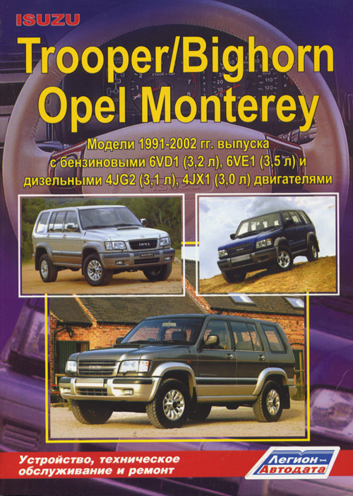 Isuzu Bighorn, Isuzu Trooper, Opel Monterey: Модели 1991-2002 г. выпуска Isuzu Bighorn, Isuzu Trooper, Opel Monterey: Модели 1991-2002 г. выпуска
