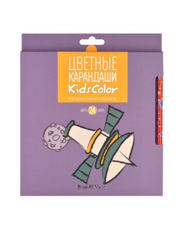 Карандаши цветные "Kids color", 24 цвета
