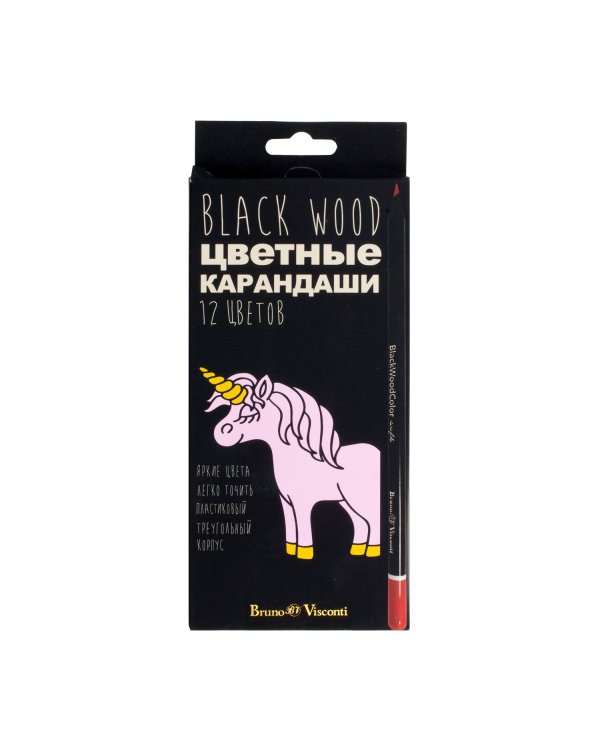 Карандаши цветные "blackwood color", 12 цветов