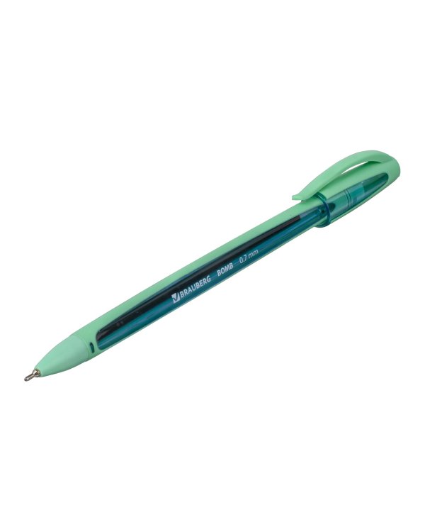 Дополнительное изображение книги «Ручка шариковая масляная "Bomb GT Pastel", цвет чернил синий, прорезиненный корпус ассорти, узел 0,7 мм, линия письма 0,35 мм»
