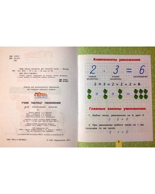 Учим таблицу умножения. Для начальной школы