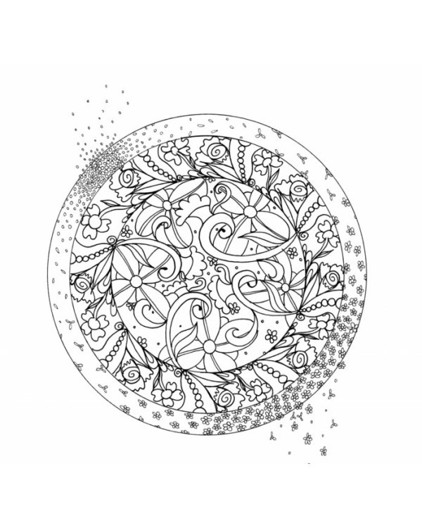 Дополнительное изображение книги «Книга хорошего настроения. Медитативная раскраска для взрослых»