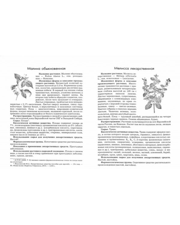 Растения-источники лекарств и БАД