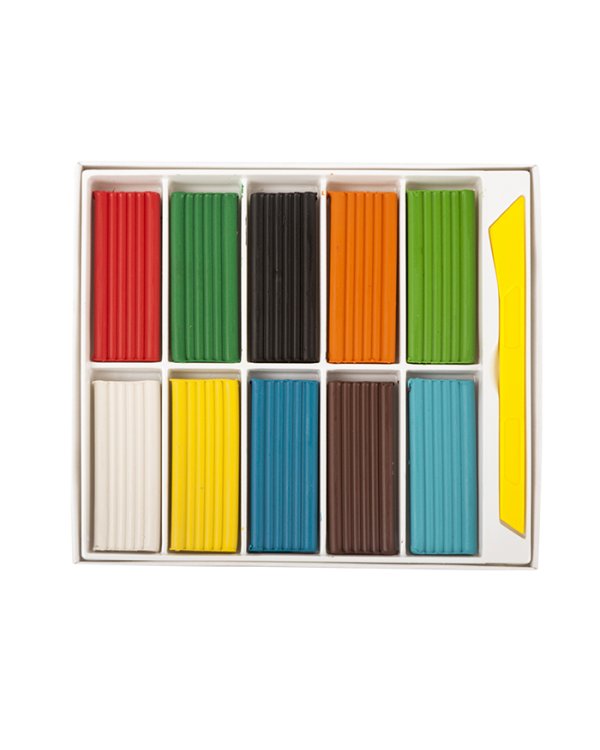 Пластилин "Каляка-Маляка", 10 цветов, 150 грамм, стек