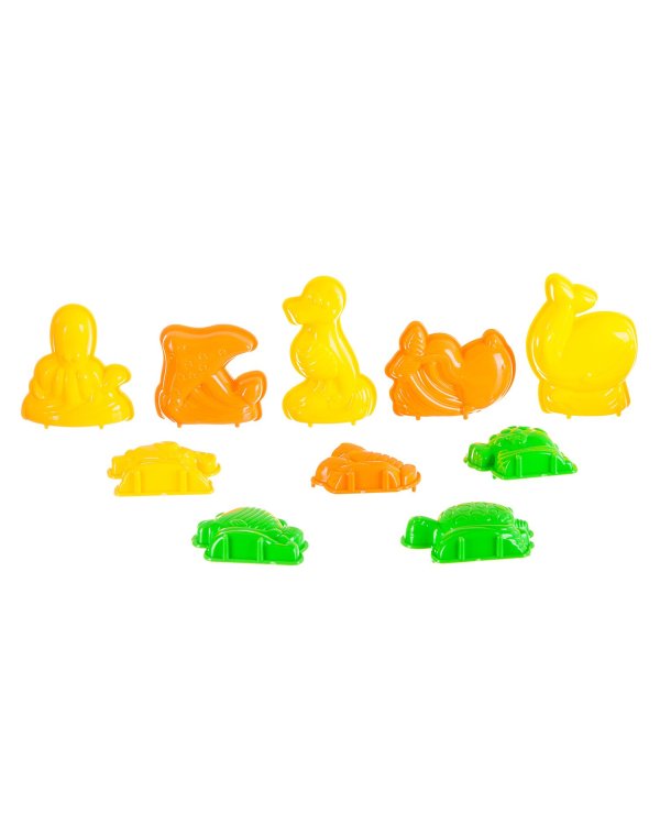 Марсианский песок, 500 грамм, 10 формочек, оранжевый