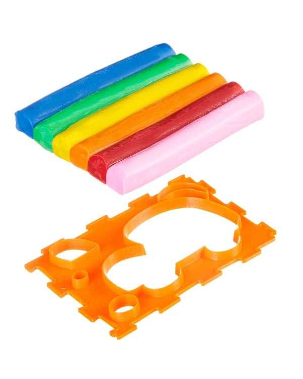 Мягкий пластилин с формочкой, 6 цветов