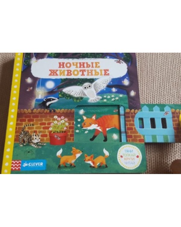 Ночные животные. Тяни, толкай, крути, читай