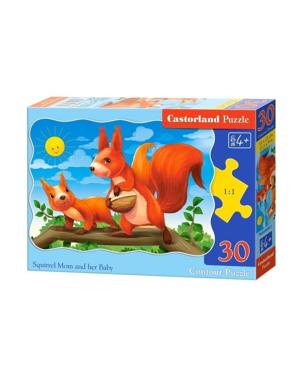 Макси-пазл. Белочки, 30 элементов