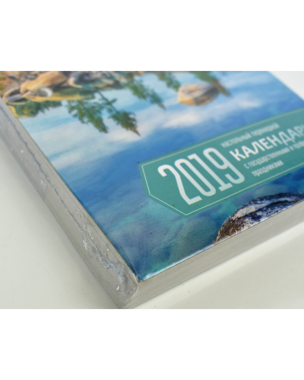 Календарь настольный перекидной на 2019 год "Российские просторы", 160 листов, 100x140 мм