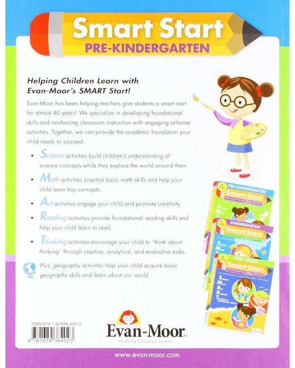 Smart Start. Science, Math, Art, Reading, Thinking, Geography. Grade Pre-K