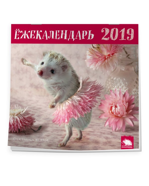 Календарь настенный с ежиками на 2019 год