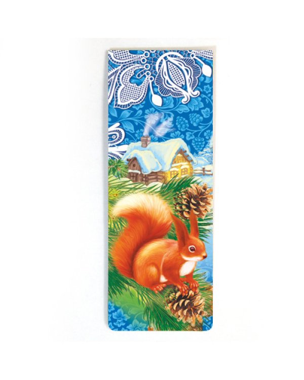 Закладка книжная с магнитом "С Новым годом!", 3,5х9,5 см