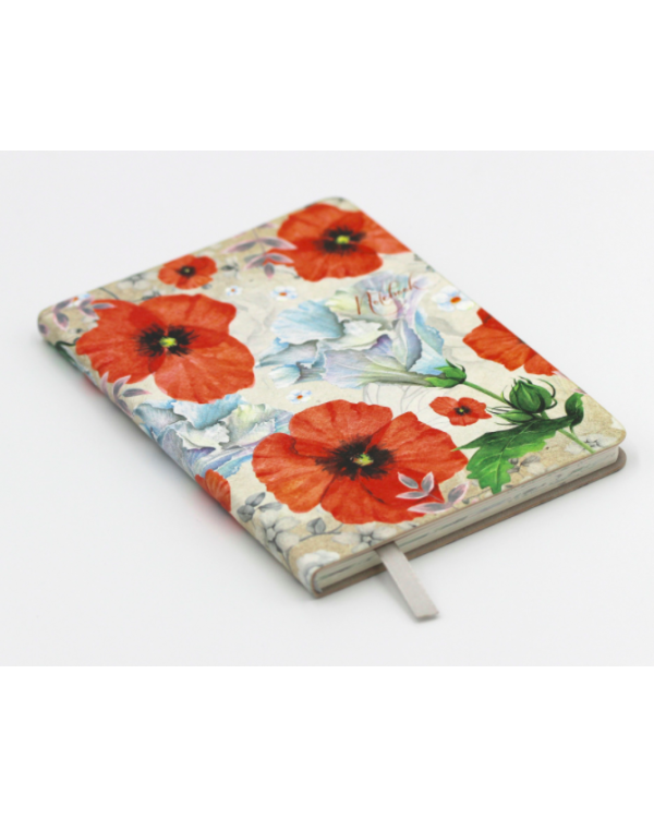 Книга для записей "Aquarelle. Маки", А6+, 80 листов