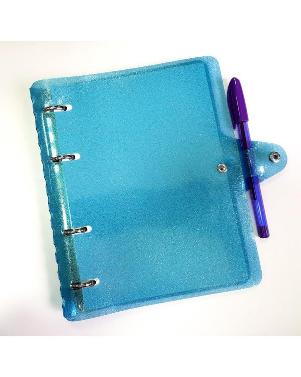 Тетрадь на кольцах "Tinsel. Голубой", А5, 120 листов, клетка