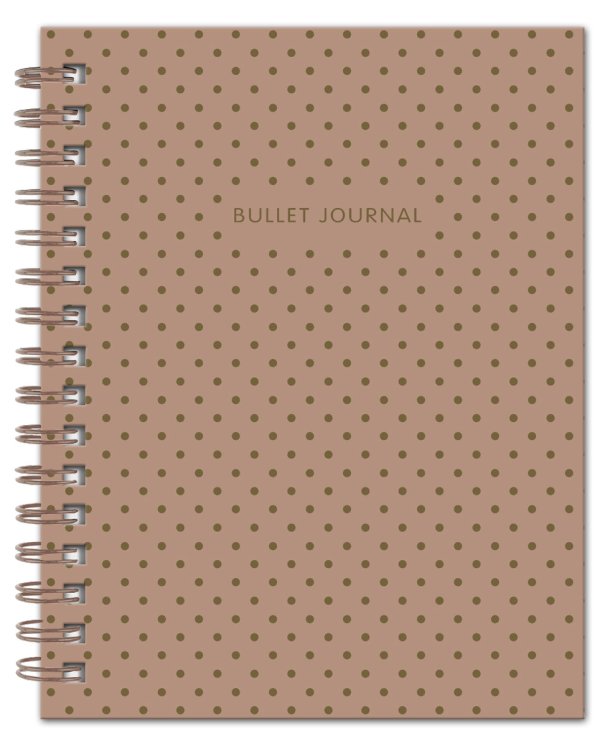Блокнот в точку. Bullet Journal, 120 листов, коричневый