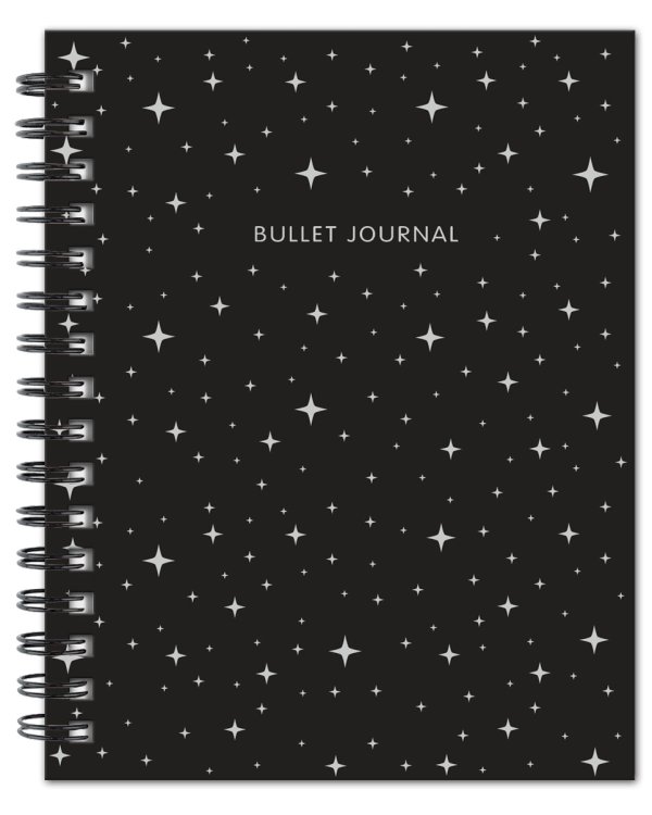 Блокнот в точку. Bullet Journal. Звезды, 120 страниц, черный
