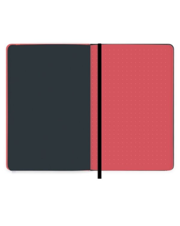 Записная книжка. Джинс делавэ, А6, 96 листов, красный + черный