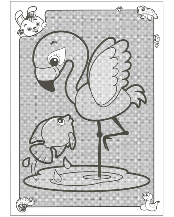 Зоопарк. Водные раскраски.