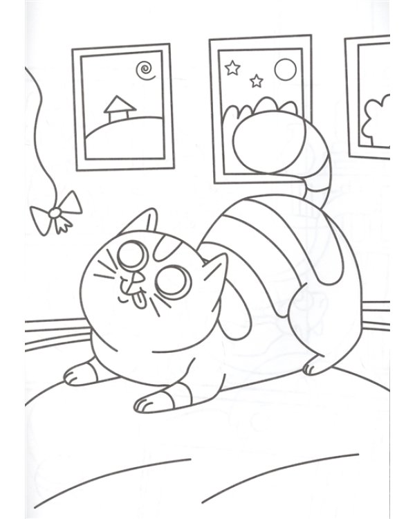 Раскраска А4. Пушистые котята