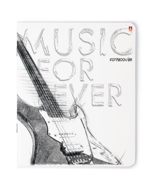 Тетрадь "Music. Black&amp;white", А5, 48 листов, клетка