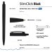Ручка шариковая автоматическая "SlimClick. Black", 0.5 мм, синяя