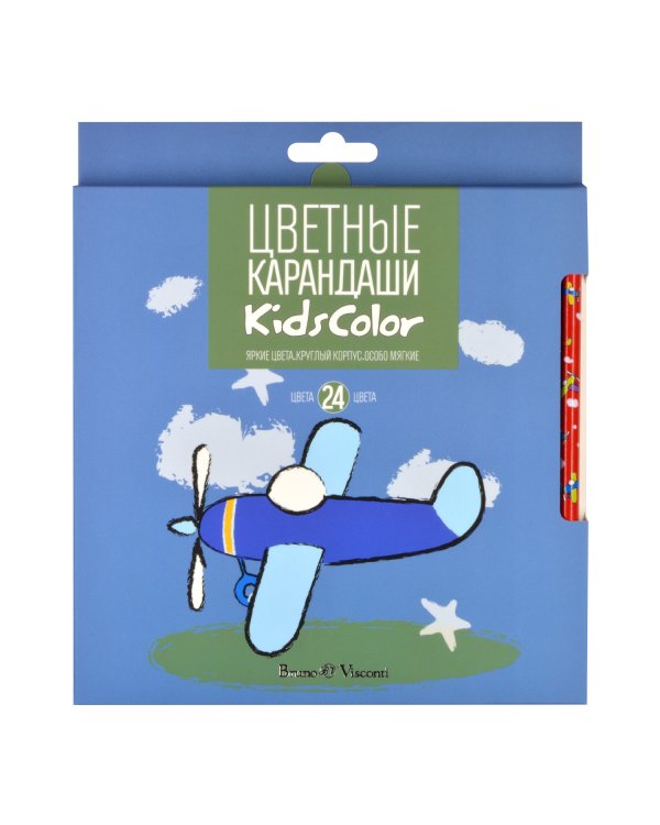 Карандаши цветные "Kids color", 24 цвета