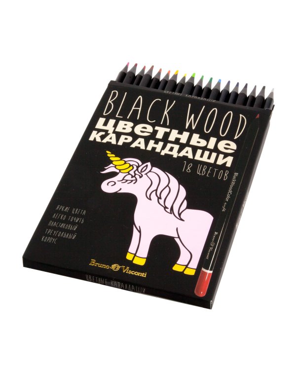 Карандаши цветные "Blackwood color", 18 цветов