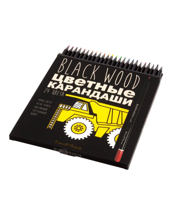 Карандаши цветные "Blackwood color", 24 цвета
