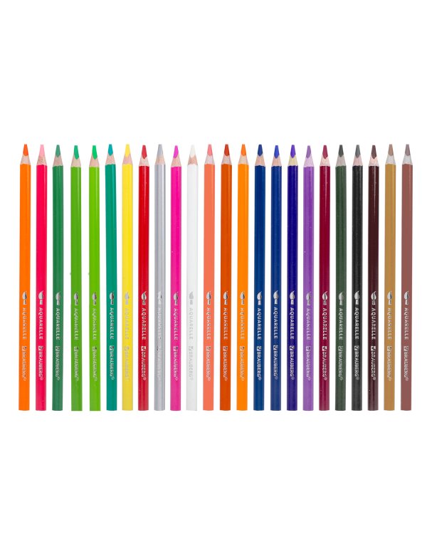 Карандаши цветные акварельные "Premium Aquarelle", 24 цвета, грифель мягкий 4 мм