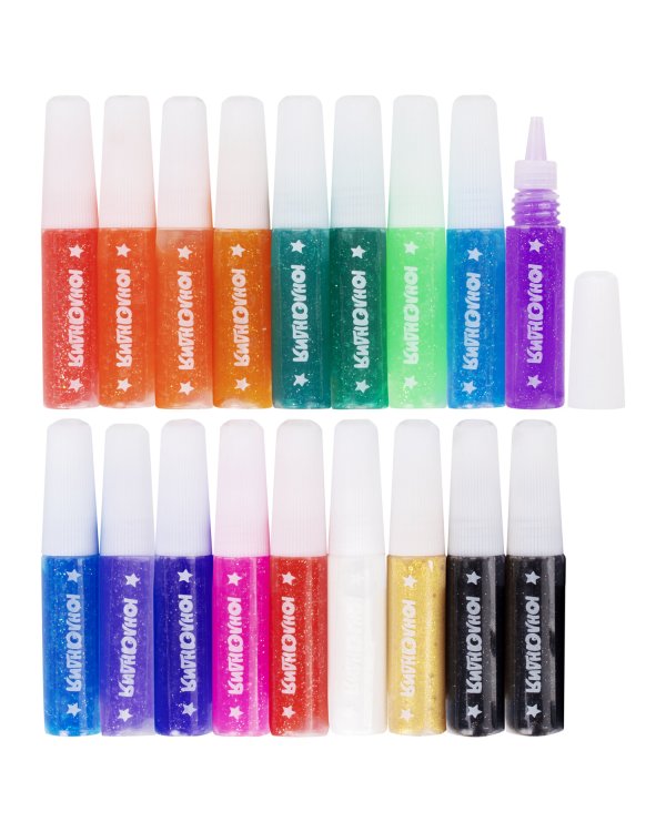 Гель с блестками "Юнландия", 18 цветов по 6 мл