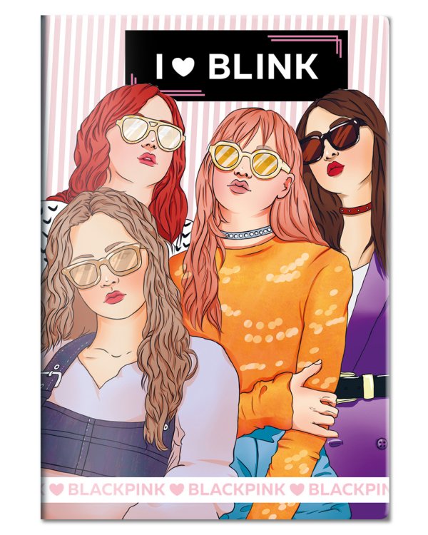 Обложка для паспорта. I love BLACKPINK