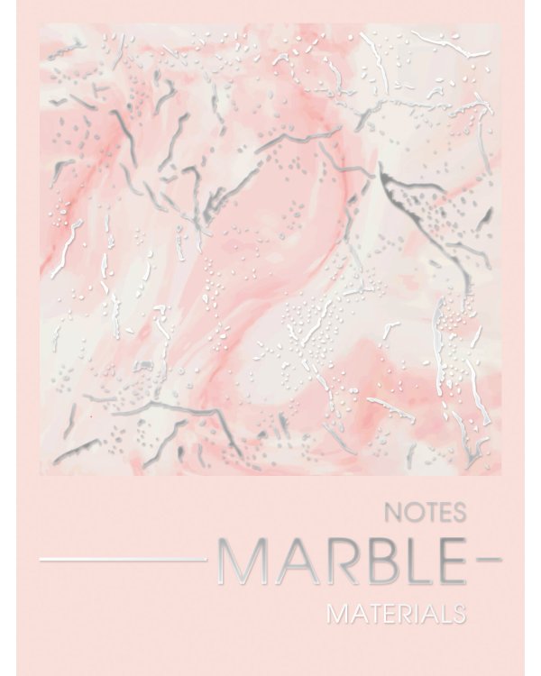 Блокнот. Materials. Marble, А6, 80 листов, точка