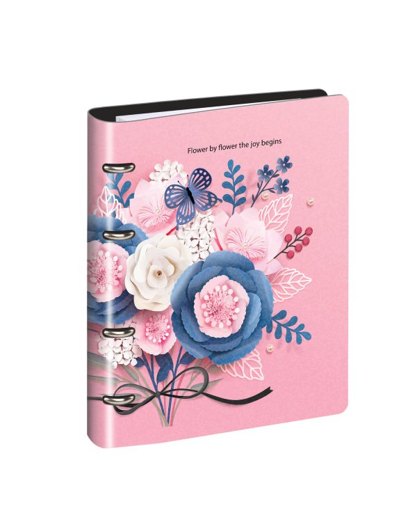 Тетрадь на кольцах "Bouquet", А5, 80 листов, клетка