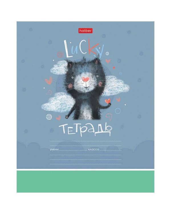 Тетрадь "Счастливчики", А5, 12 листов, клетка