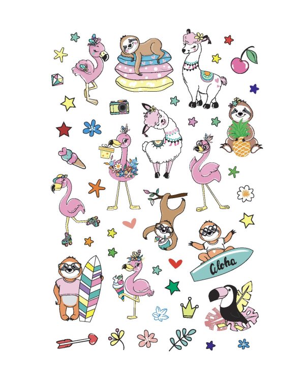 Наклейки Crazy Bullet Journal Stickers (лиловая)