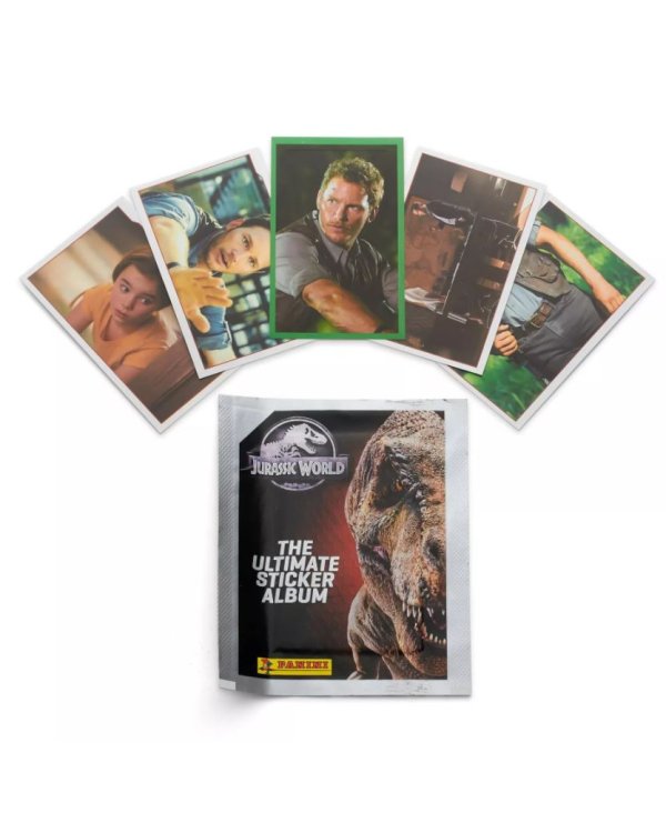 Наклейки Panini "Мир юрского периода - Антология 2020" (1 пакетик с пятью наклейками)